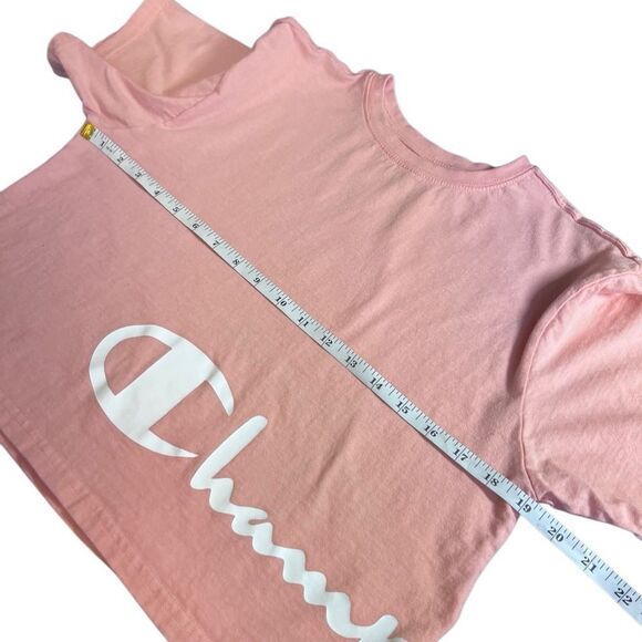 Champion Pink Short Sleeve crop Tee Size Medium - Picture 9 of 13